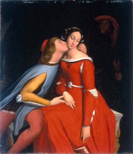 Paolo a Francesca - Jean-Auguste-Dominique Ingres