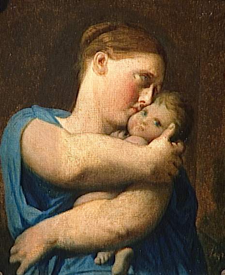 Žena a dítě, studie pro "Mučednictví svatého Symforiana" - Jean-Auguste-Dominique Ingres