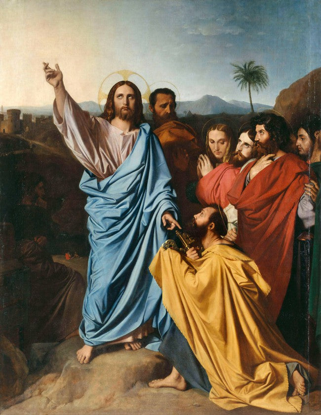Ježíš předává svatému Petrovi klíče od ráje - Jean-Auguste-Dominique Ingres