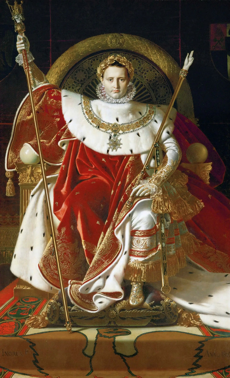 Napoleon I. na imperiálním trůnu - Jean-Auguste-Dominique Ingres