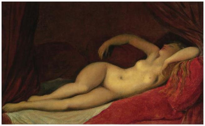 Spící odaliska - Jean-Auguste-Dominique Ingres