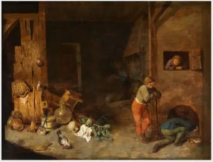 Interiér farmy - David Teniers mladší