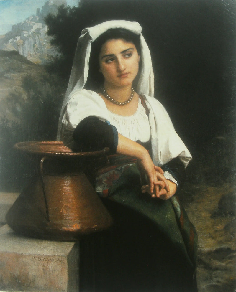 Italská žena u fontány - Bouguereau