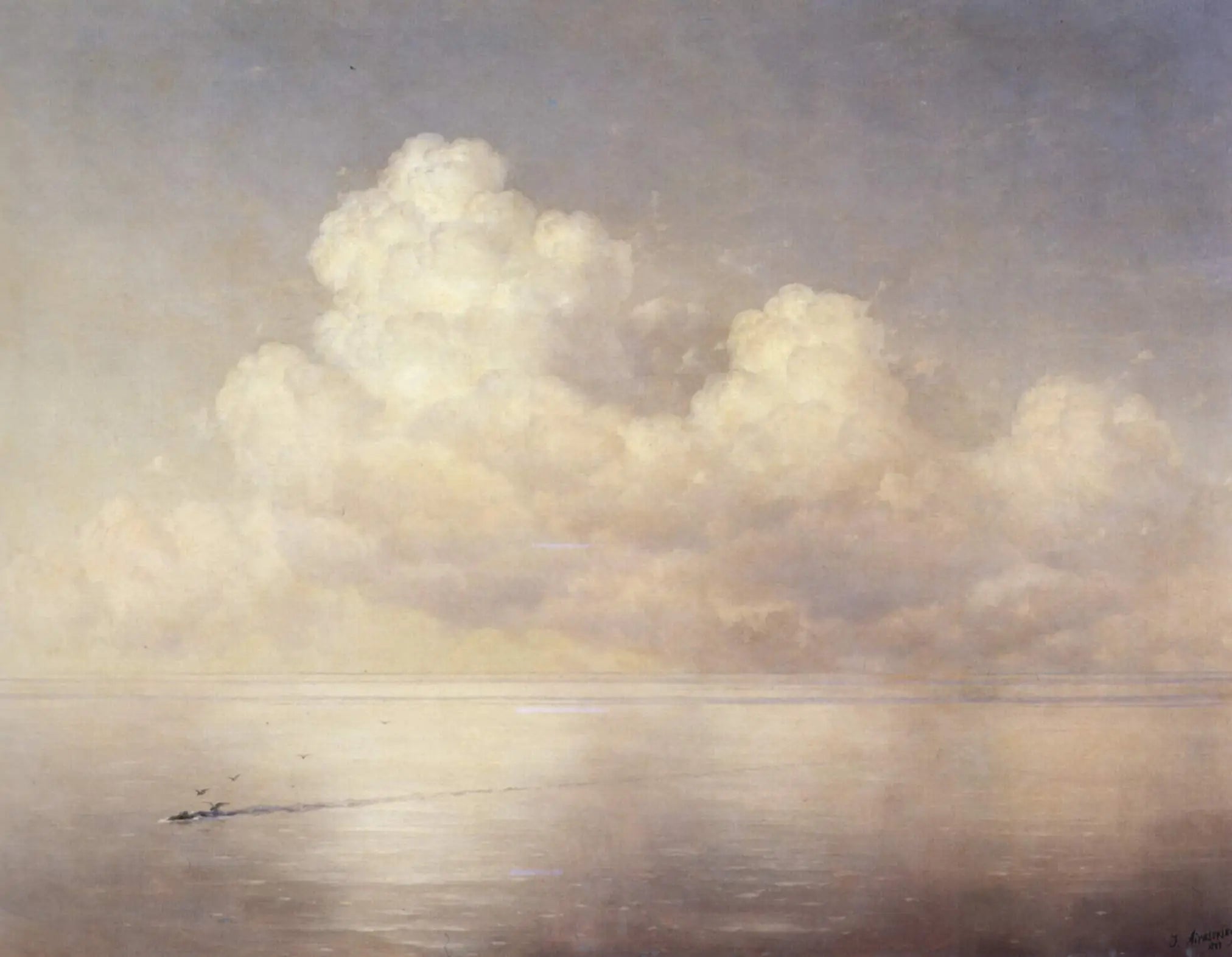 Nuages sur la mer calme - Ivan Aïvazovski - Alpha Reproduction