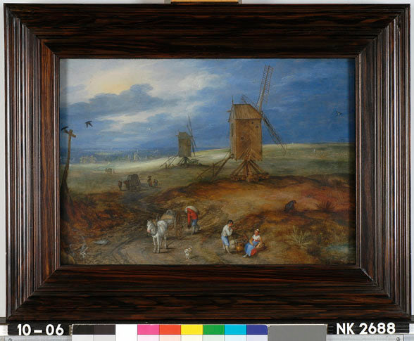 Paysage avec moulin et voyageurs - Jan Brueghel l'Ancien