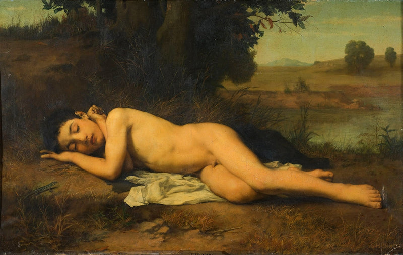 Le jeune baigneur endormi - Jean-Jacques Henner