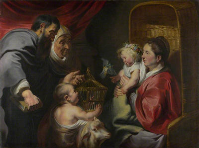 La Vierge à l'Enfant avec saint Jean et ses parents - Jacob Jordaens