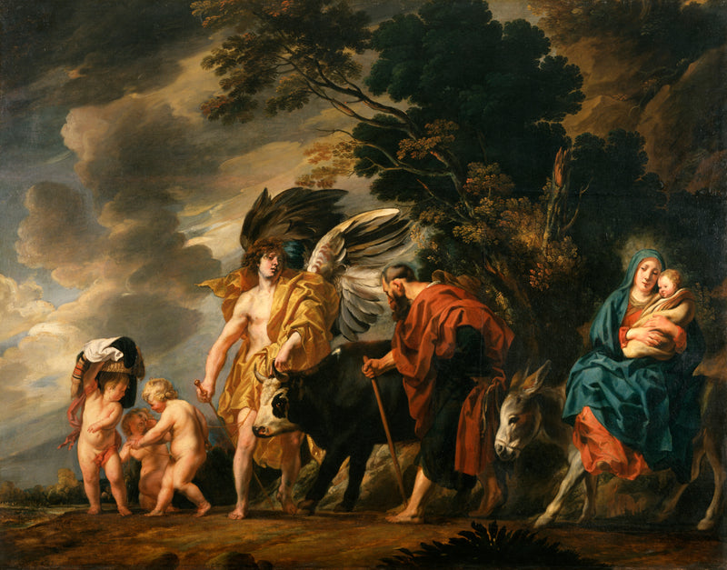 La fuite de la Sainte Famille en Égypte - Jacob Jordaens1