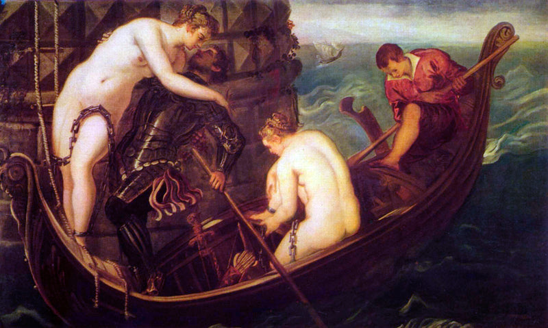 Propouštění Arsinoé - Jacopo Tintoretto