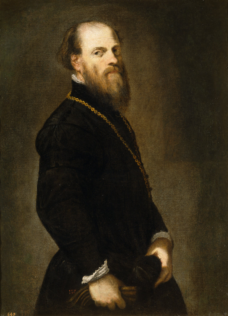 Muž s zlatým řetězem - Jacopo Tintoretto