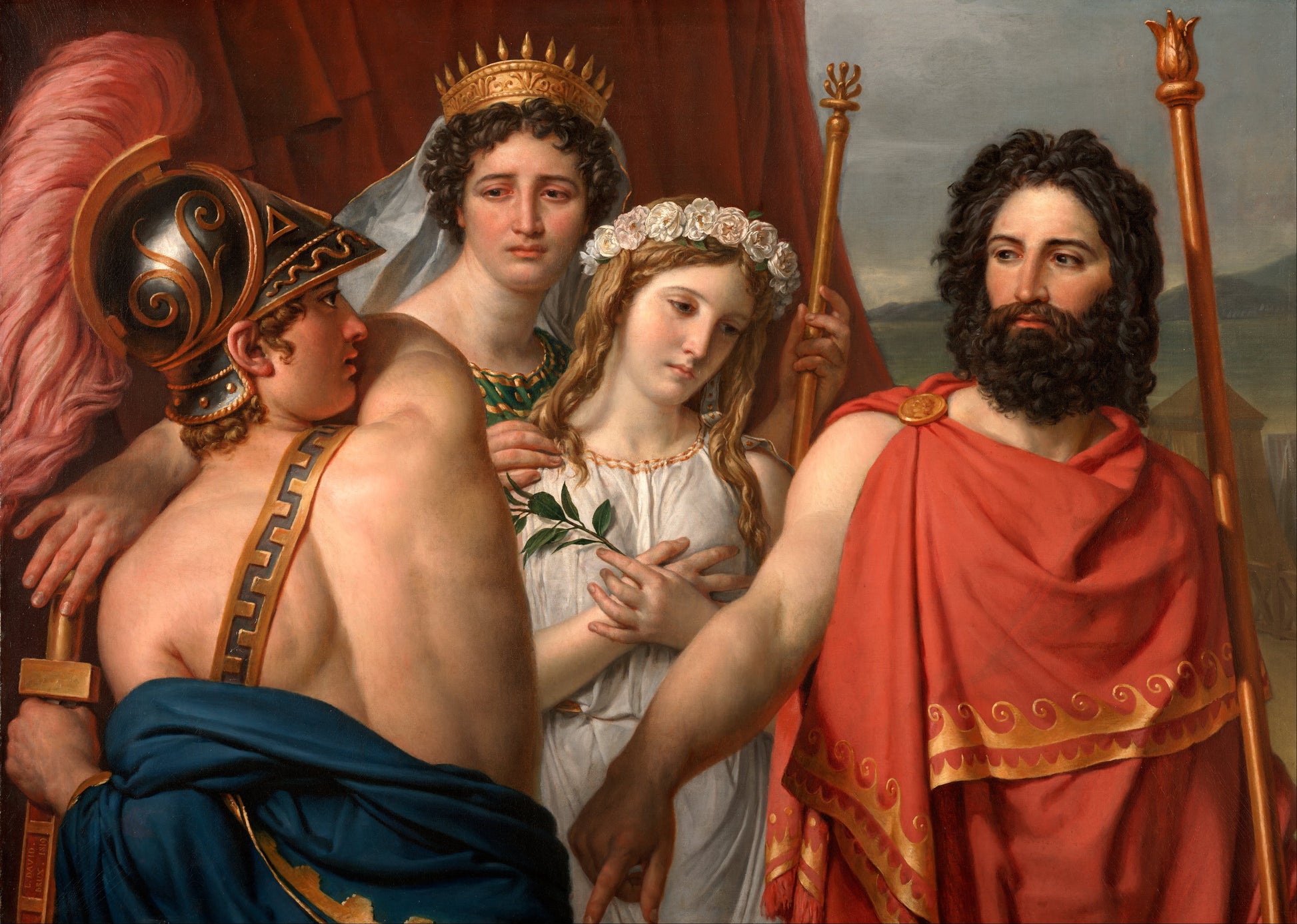 Reproduction du tableau « La Colère d'Achille - Jacques-Louis David » par Alpha Reproduction en peinture à l’huile