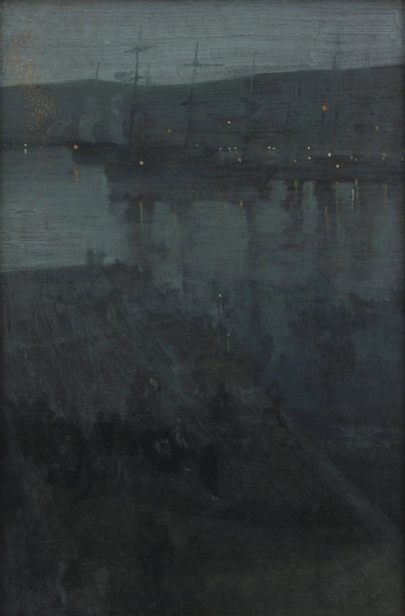 Nocturno v modré a zlaté: Valparaíso - James Abbott McNeill Whistler
