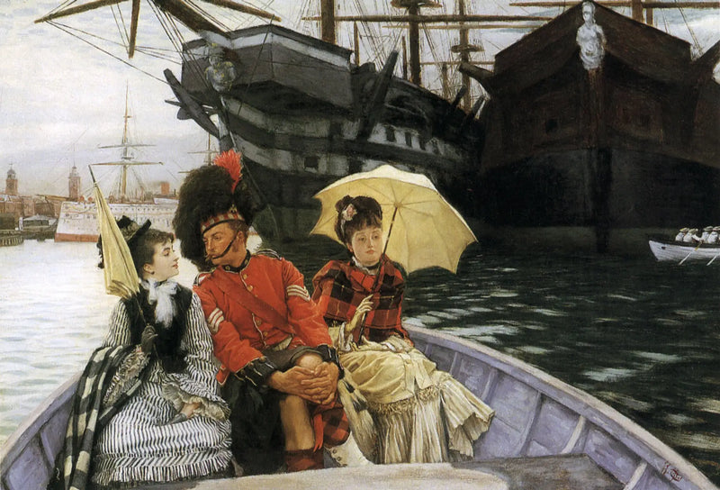Námořní stavba Portsmouth - James Tissot