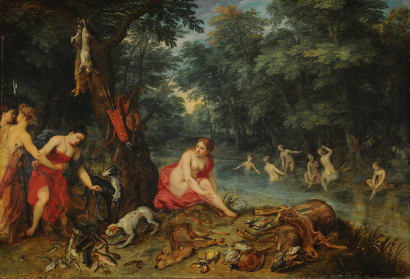 Nymphes se baignant - Jan Brueghel l'Ancien