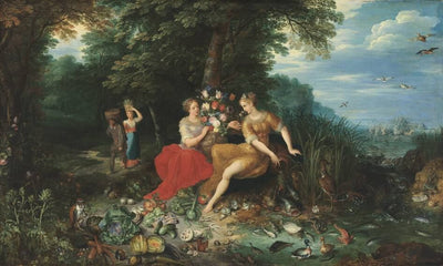 Allégorie de l'eau et de la terre (deux des quatre éléments) - Jan Brueghel le Jeune