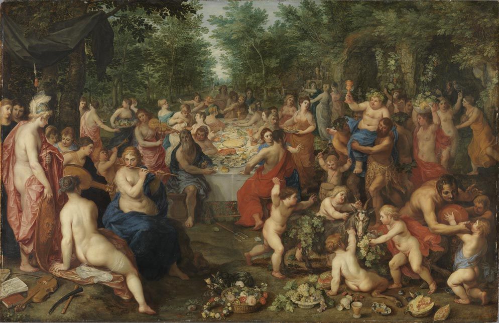 Festin des dieux de l'Olympe - Jan Brueghel l'Ancien