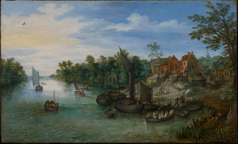 Paysage fluvial - Jan Brueghel l'Ancien