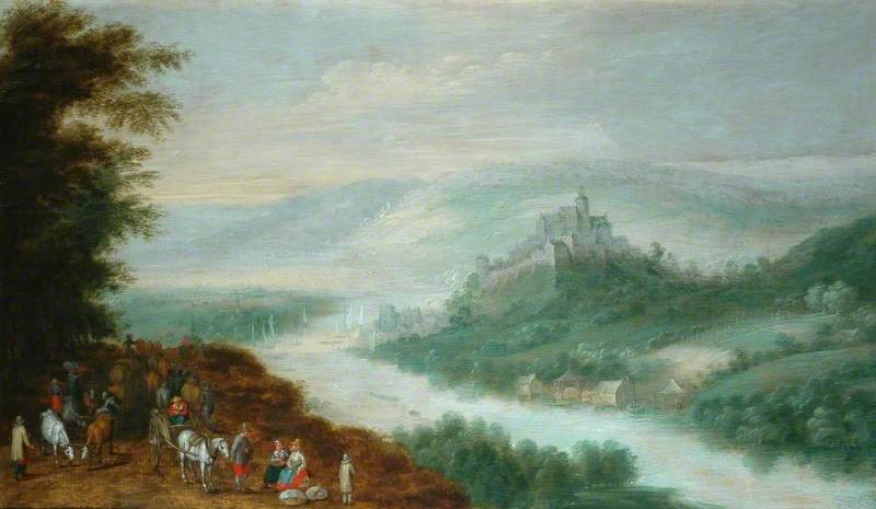 Paysage avec un château - Jan Brueghel l'Ancien