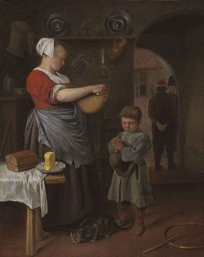 L'intérieur d'une cuisine - Jan Steen
