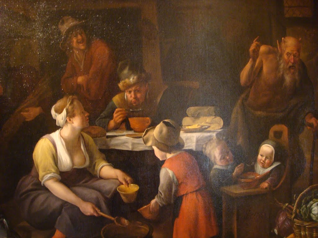 Le Satyre et le Paysan - Jan Steen