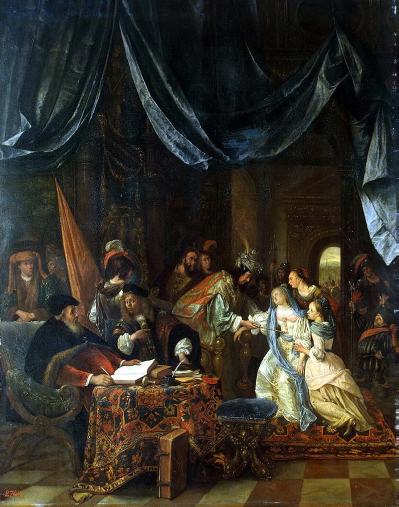 Esther devant Assuérus - Jan Steen