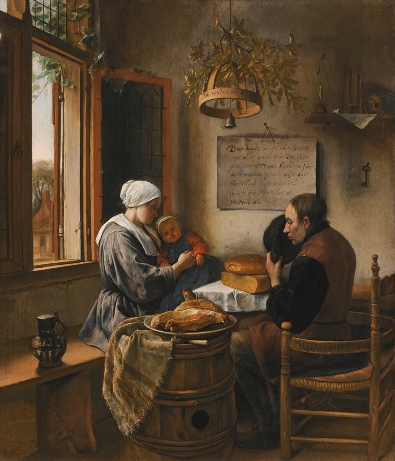 La prière avant le repas - Jan Steen