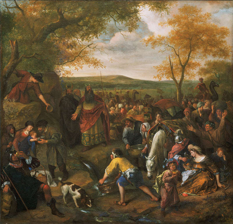 Moïse frappant le rocher - Jan Steen