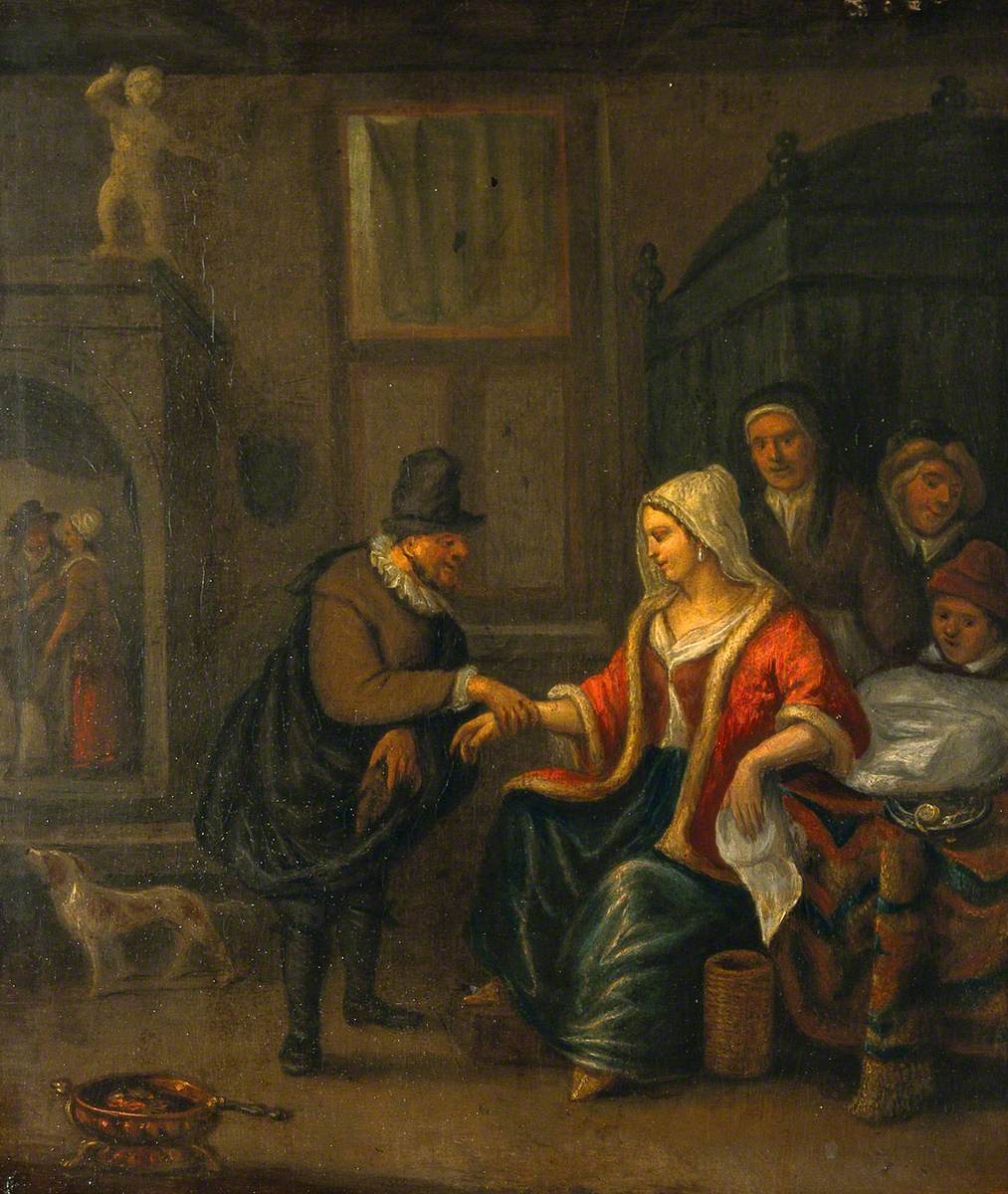 Un médecin prend le pouls d'une femme - Jan Steen