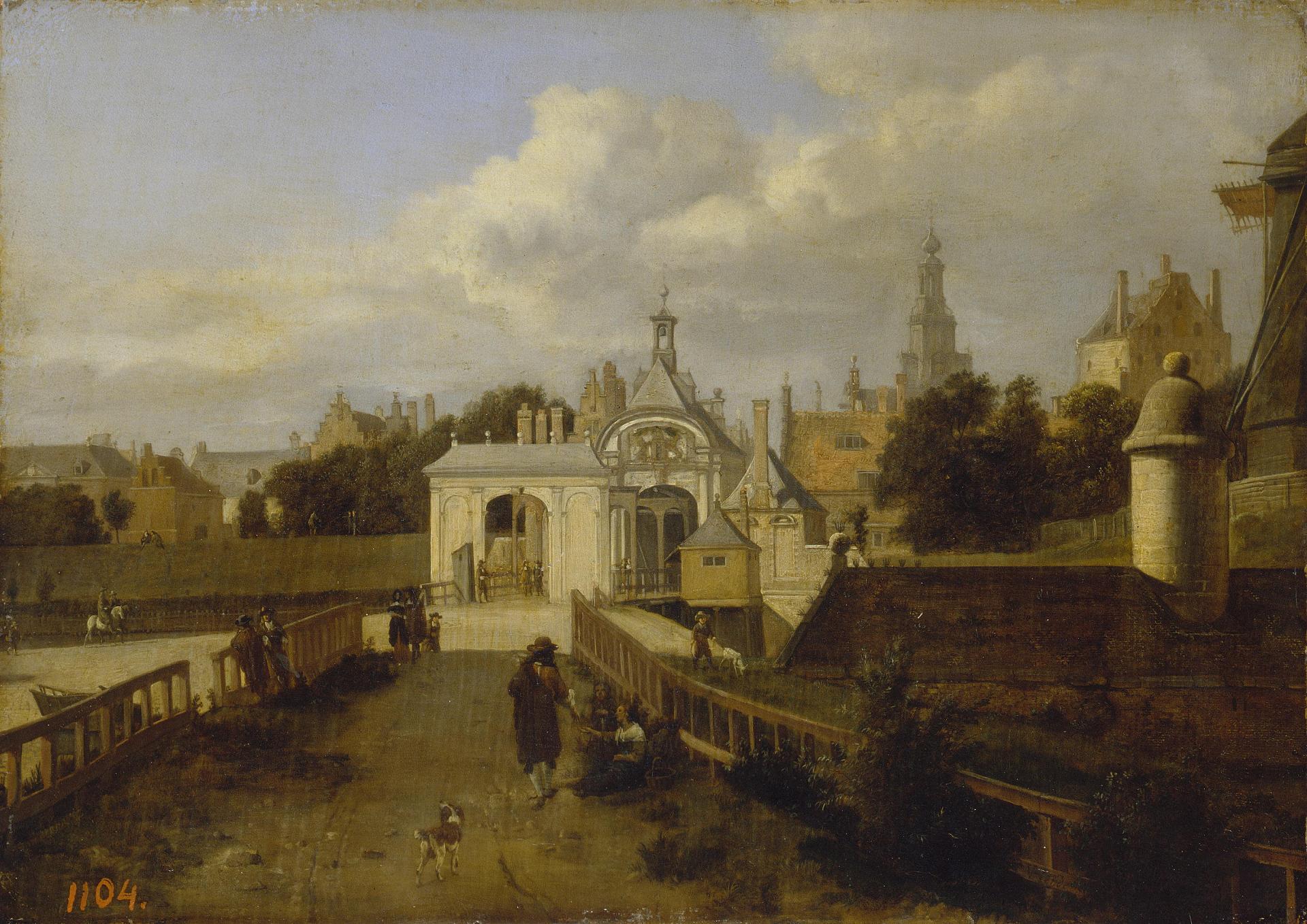 Portes Saint-Antoine à Amsterdam - Adriaen van de Velde