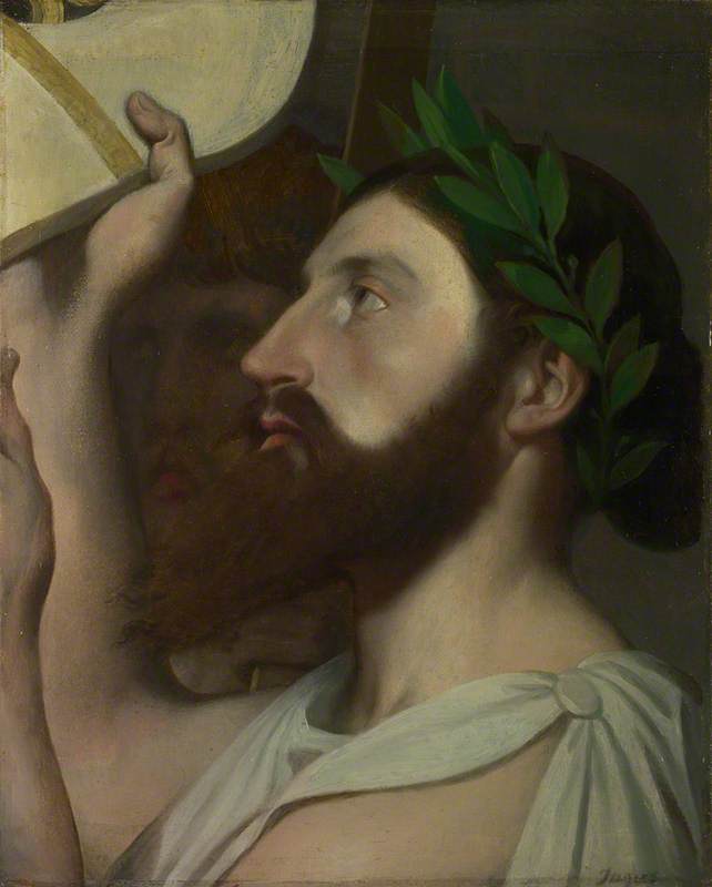 Pindar, který nabízí svou lyru Homérovi - Jean-Auguste-Dominique Ingres