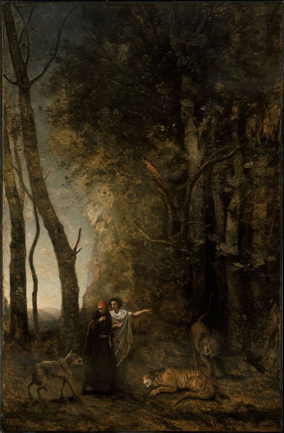 Dante et Virgile - Jean-Baptiste Camille Corot