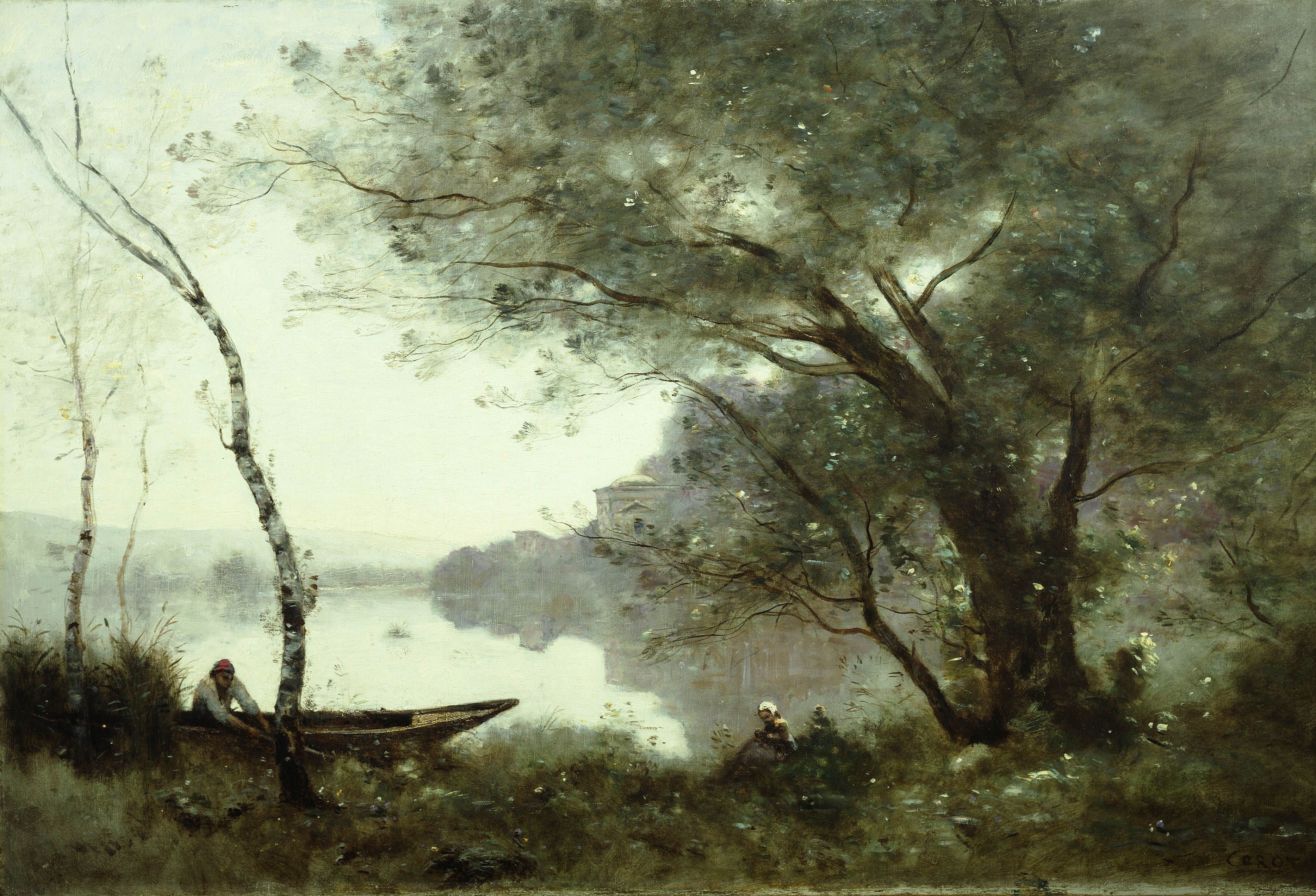 Le batelier de Mortefontaine - Jean-Baptiste Camille Corot