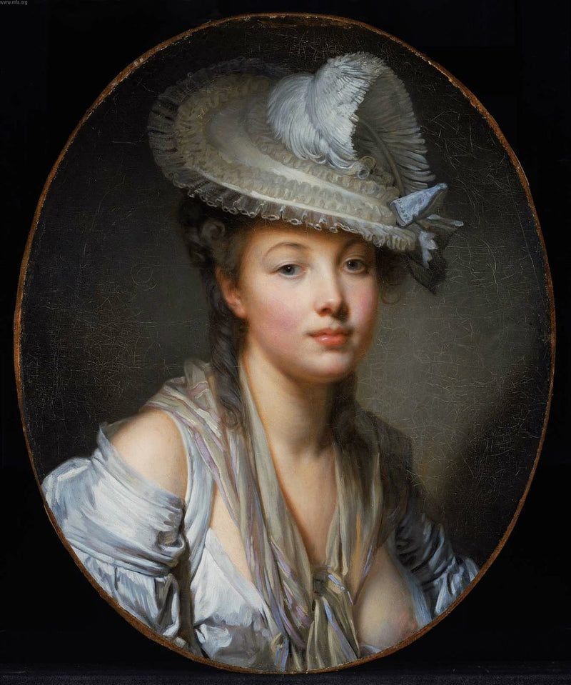 Bílý klobouk - Jean-Baptiste Greuze