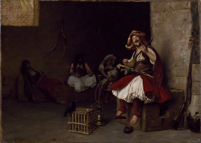 Reproduction du tableau « Bachi-bouzouk chantant - Jean-Léon Gérôme » par Alpha Reproduction en peinture à l’huile