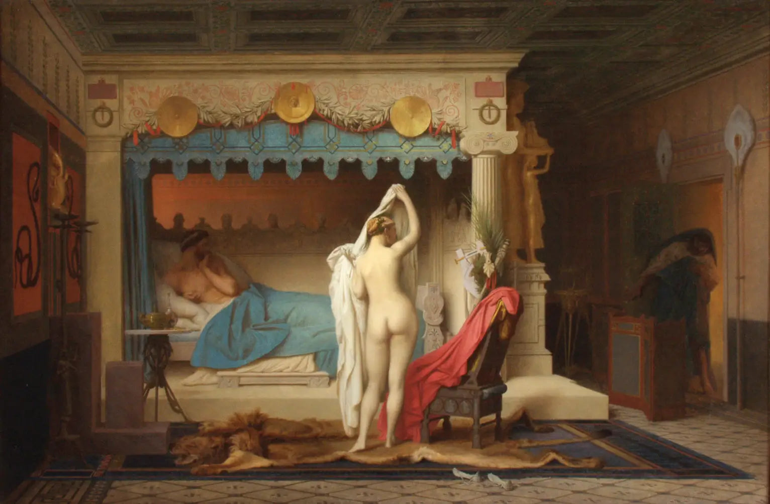 Reproduction du tableau « Le Roi Candaule - Jean-Léon Gérôme » par Alpha Reproduction en peinture à l’huile