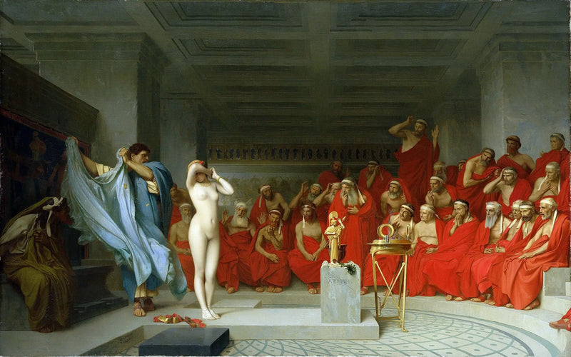 Phryné před Areopagem - Jean-Léon Gérôme