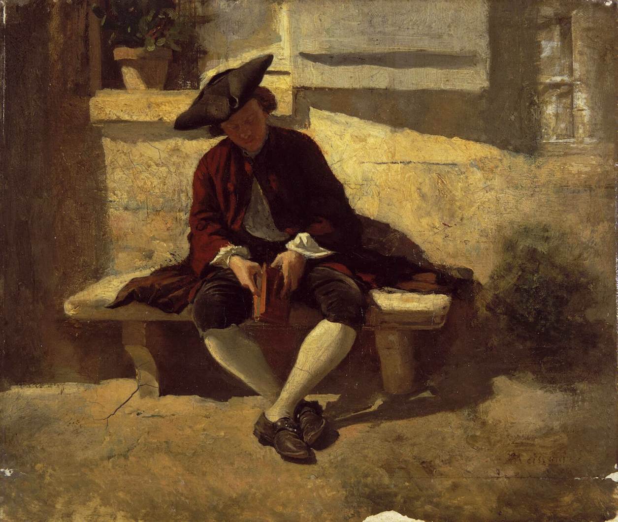 Jeune homme avec un livre - Ernest Meissonier