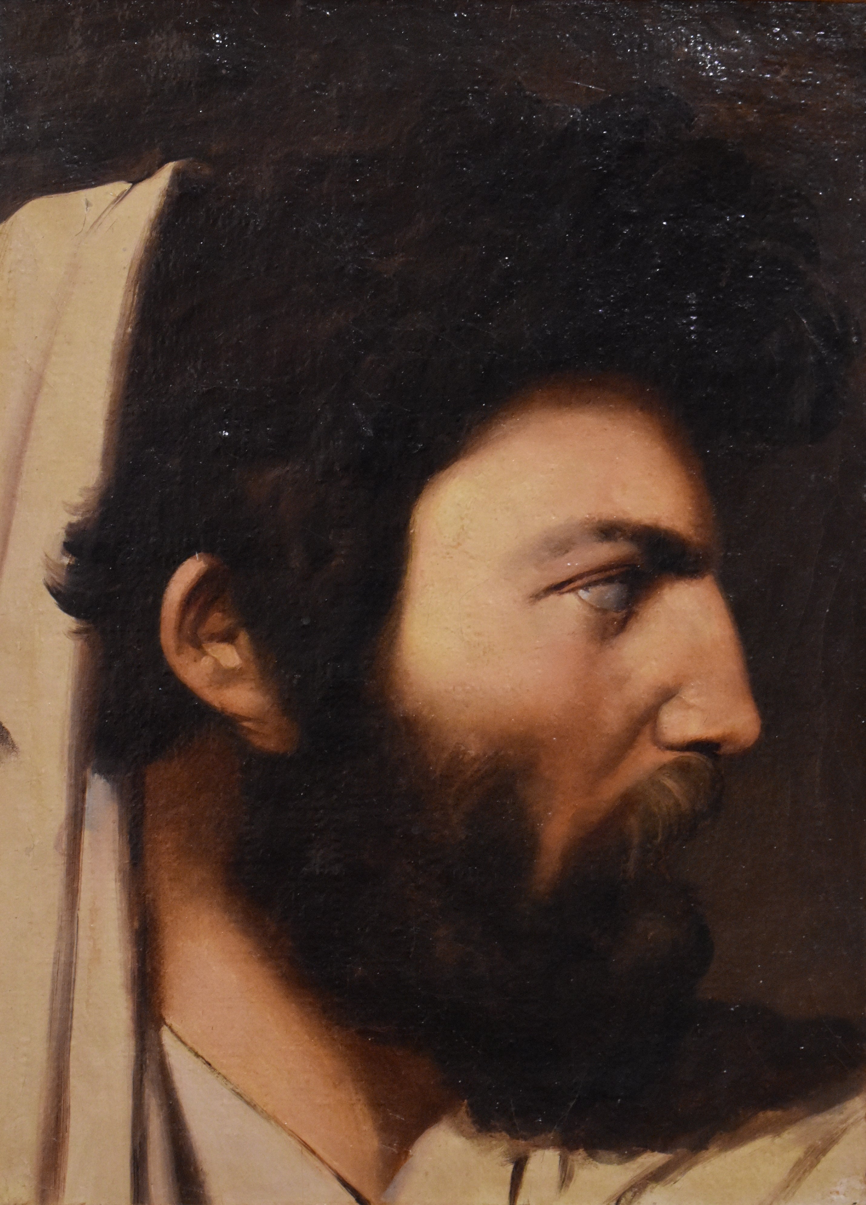 Studie muže v profilu pro kompozici Jupiter a Thétys - Jean-Auguste-Dominique Ingres