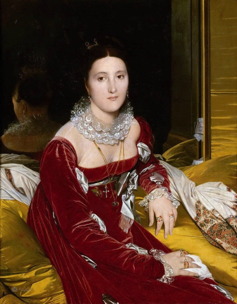 Portrét paní de Senonnes - Jean-Auguste-Dominique Ingres