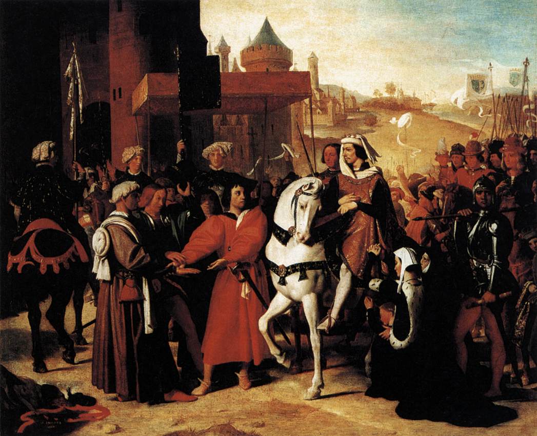 Vstup do Paříže dauphina, budoucího Karla V. - Jean-Auguste-Dominique Ingres