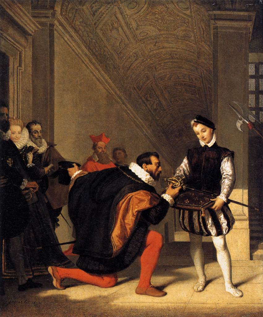 Don Pedro de Tolède líbající meč Jindřicha IV - Jean-Auguste-Dominique Ingres