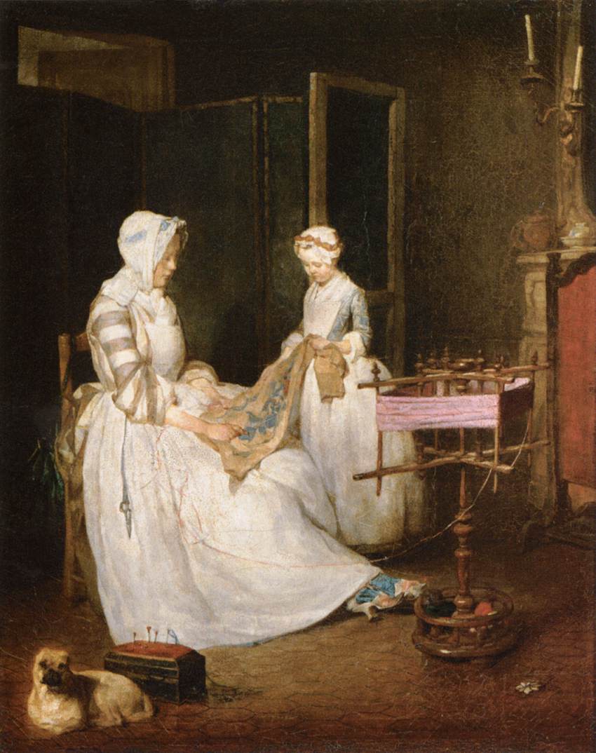 La Mère laborieuse - Jean Siméon Chardin