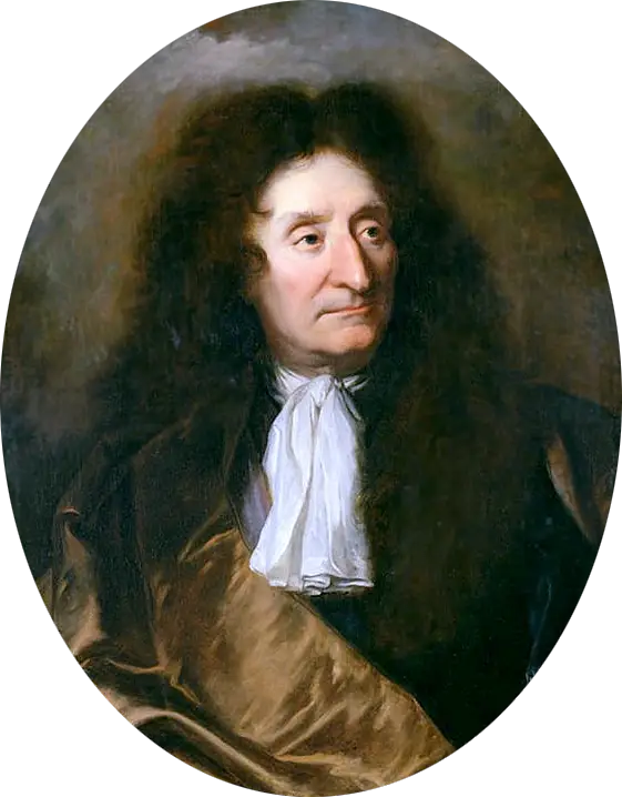 Portrait de Jean de La Fontaine (1621-1695) poète - Hyacinthe Rigaud - Alpha Reproduction