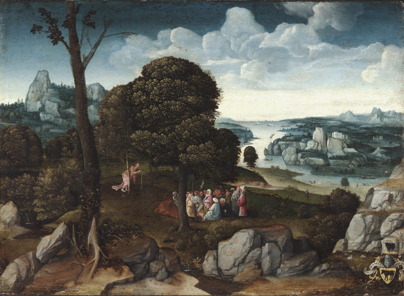 Paysage avec saint Jean-Baptiste prêchant - Joachim Patinier