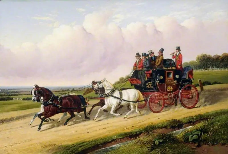 Halifax Royal Mail Coach Doncaster Yorkshire du Sud - John Frederick Herring Sr. - Alpha Reproduction
