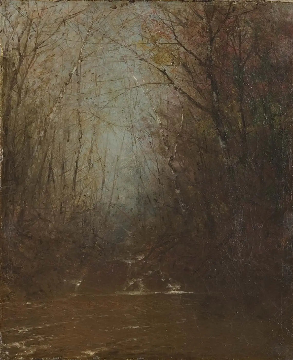 Intérieur de la forêt avec ruisseau - John Frederick Kensett - Alpha Reproduction