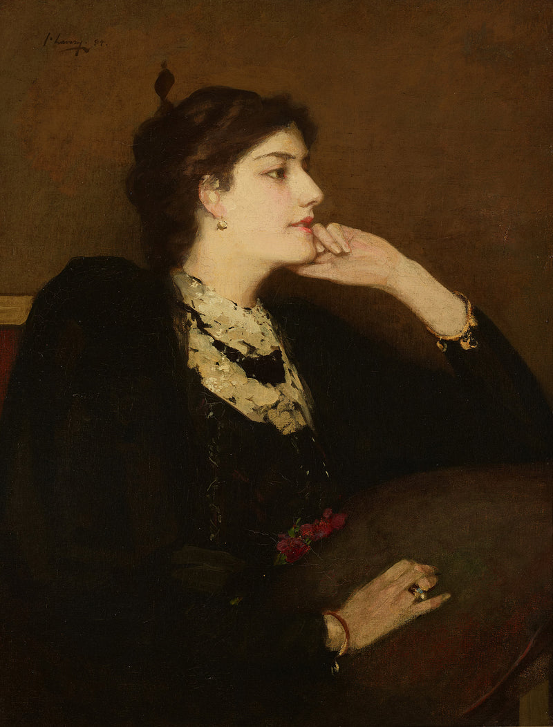 Dame en noir - John Lavery