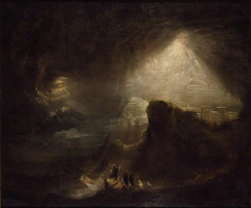 Josué nařizující slunci, aby se zastavilo - John Martin