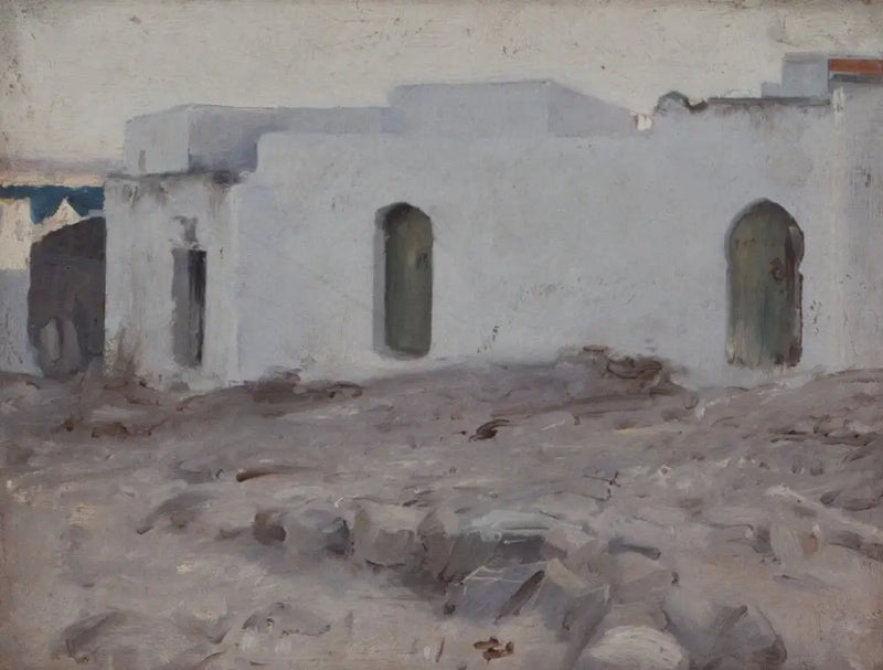Maureské budovy za oblačného počasí - John Singer Sargent