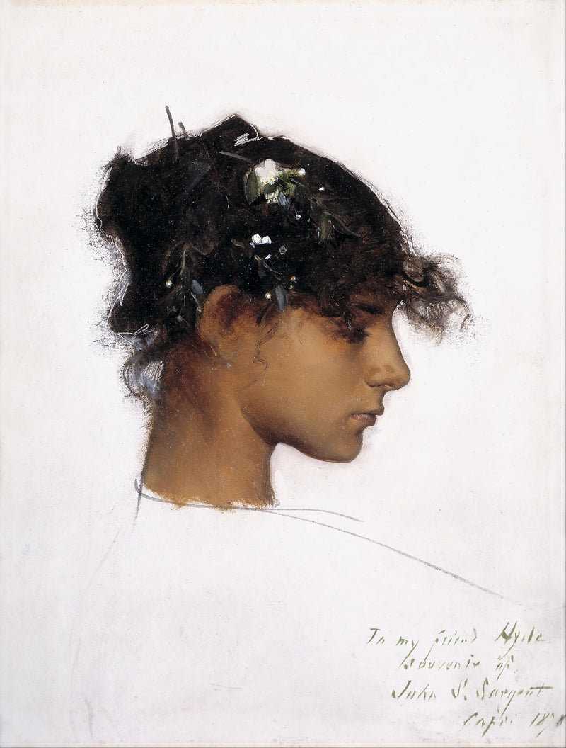 Rosina Ferrara, Hlava dívky z Caprij - John Singer Sargent
